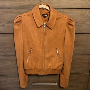 Piper & Jane Puff Sleeve Bomber Jacket